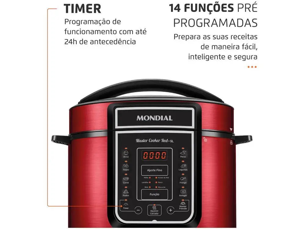 Panela de Pressão Elétrica Mondial - 220V