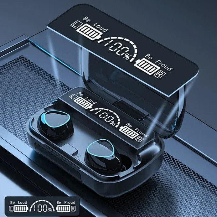 Fone de Ouvido Bluetooth com tela digital